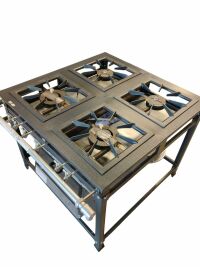 Imagem de FOGÃO INDUSTRIAL BAIXA PRESSÃO 40 X 40 - 4 BOCAS 2QS 2QD LUXO ITAJOBI